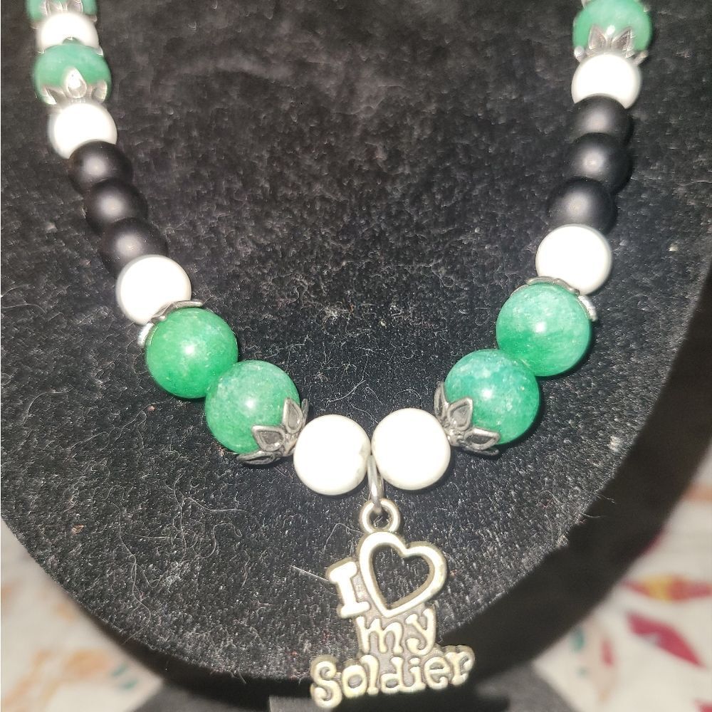 I love my soldier necklace